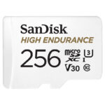 High Endurance microSD-Karte mit SD-Adapter, 256 GB, Class 10, U3, V30
