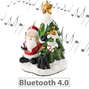 Lautsprecher mit Weihnachtsmann und Tannenbaum, Bluetooth, 8 Watt