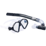 Schnorchel-Set für Erwachsene, Taucherbrille mit gehärteten Gläsern