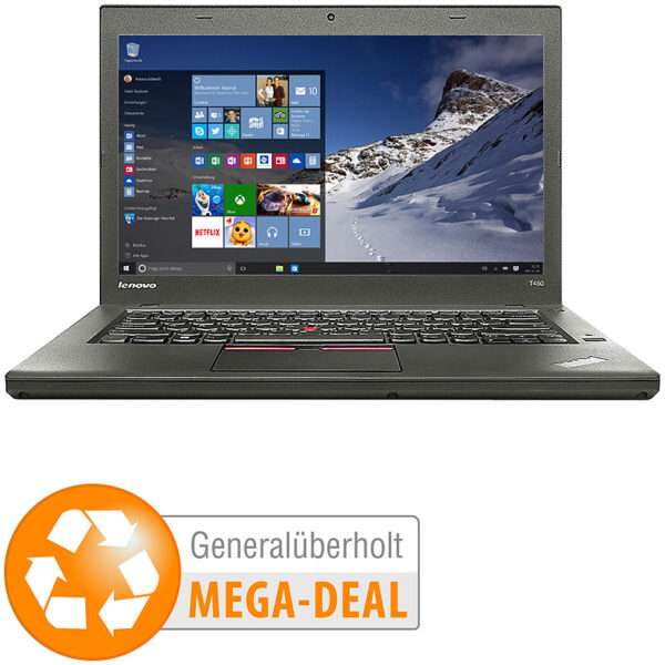 ThinkPad T450, 35,6cm/14", Core i5, 8 GB, 180 GB SSD (generalüberholt)