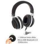 Over-Ear-Headset mit Bluetooth 3.0, Auto-Connect und Touch-Steuerung