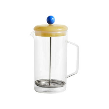 Druckkolben-Kaffeemaschine glas gelb transparent / 1 L - Glas - Hay en