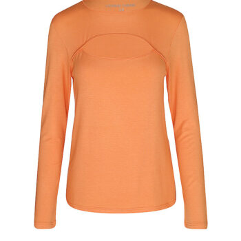 LOUNGE CHERIE Damen Yogashirt Doris orange | 36