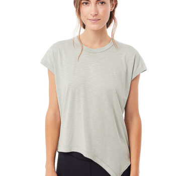 MANDALA Damen Yogashirt Asymmetric hellgrün | L