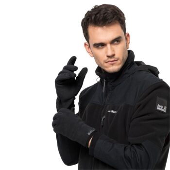 Jack Wolfskin Fleece-Handschuhe Kaskaden Glove S schwarz black