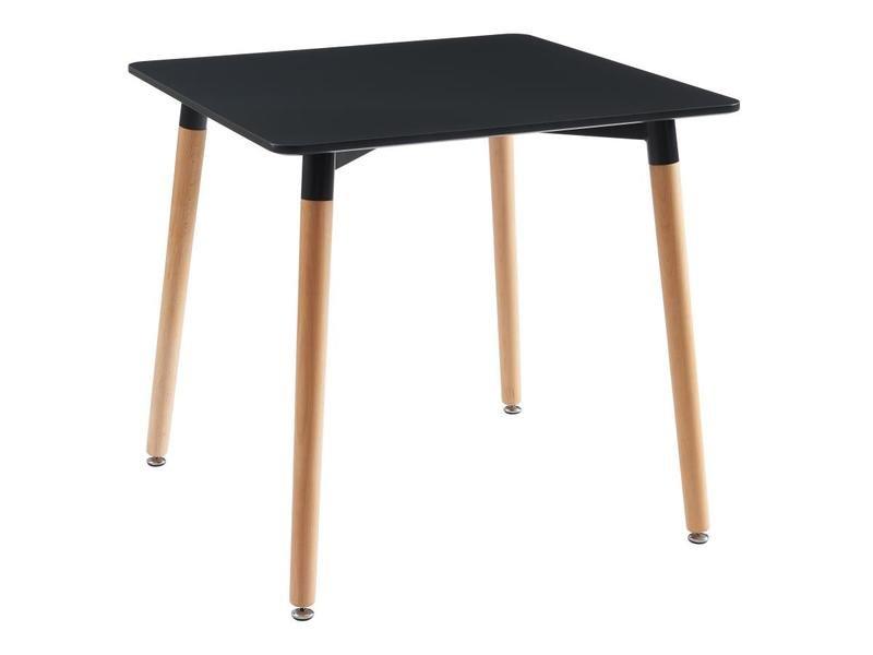 Esstisch für 2 Personen - MDF & Buche - Schwarz - CARISELA Esstisch für 2 Personen - MDF & Buche - Schwarz - CARISELA