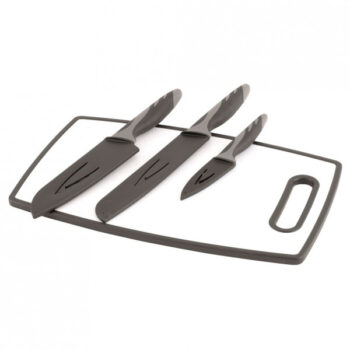 Outwell - Caldas Knife Set with Cutting Board - Messer schwarz