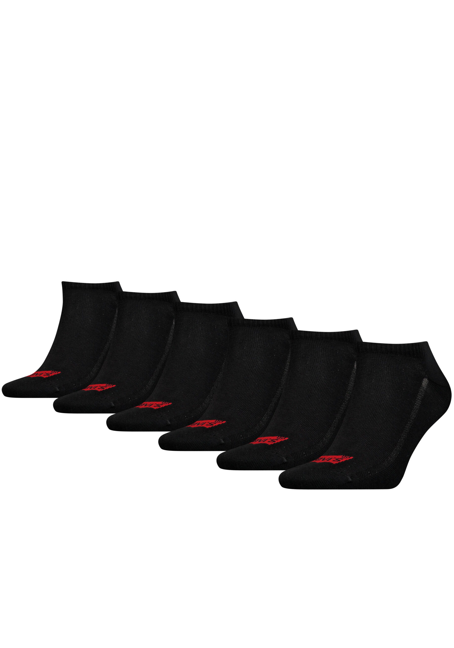 Levis Socken "LEVIS LOW CUT BATWING LOGO 6P RECYCLED CO ECOM" Packung, 6 Paar, 6 Stk. tlg. mit breitem Logobund