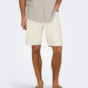 ONLY & SONS Shorts "ONSEDGE ECRU 2044 PIM DNM SHORTS"