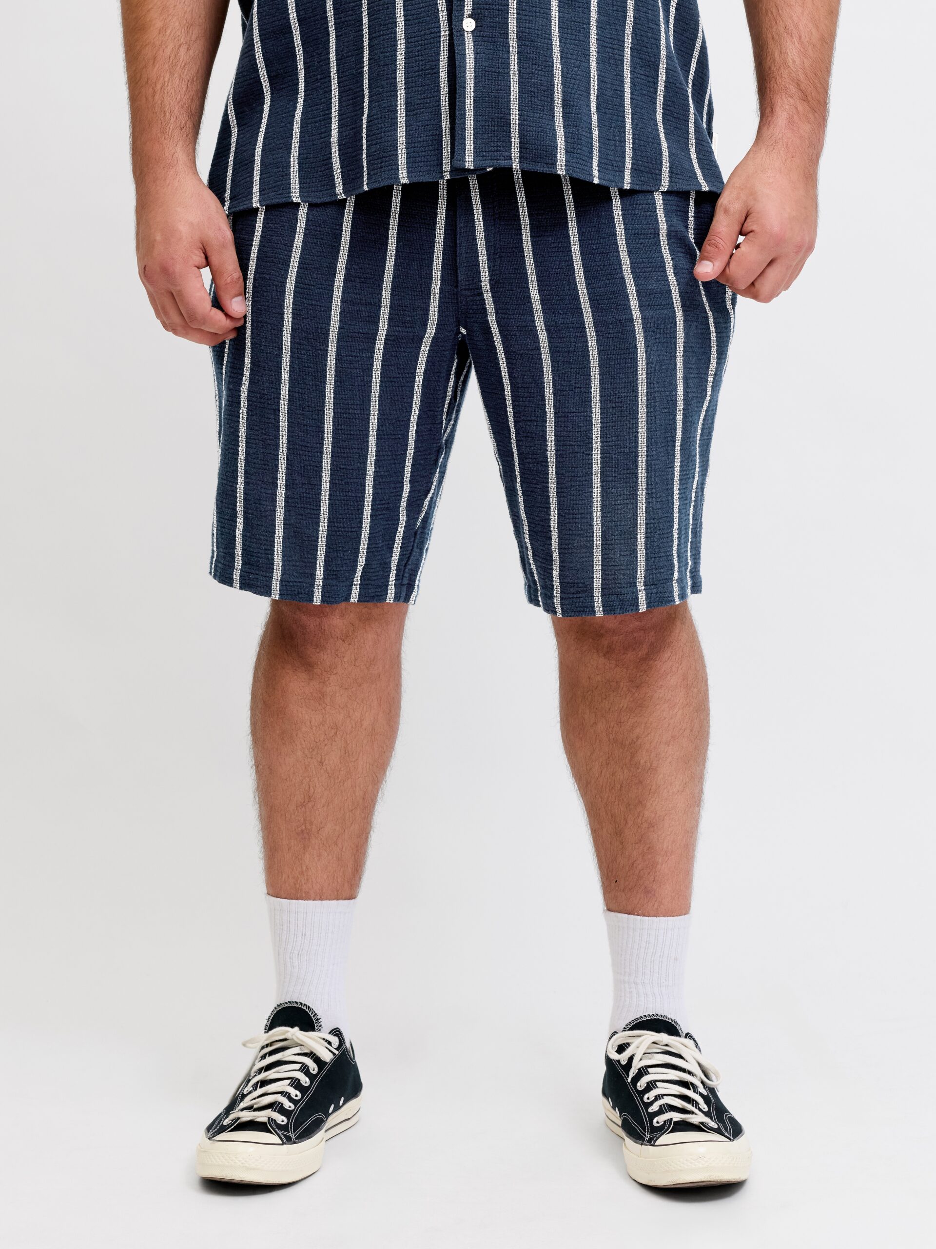 Jack & Jones PlusSize Sweatshorts "JPSTJAIDEN COBA STRIPE JOG SHORT SN PLS"